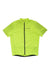 Men's Pearl Izumi Quest cycling jersey, short-sleeve neon green with front zipper and logo
