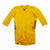 Short-sleeve aero jersey in yellow, full front zipper, branded sleeves.