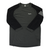 Men's trail 3/4 sleeve jersey, dark gray body with black raglan sleeves