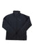 The Outdoor Research Womens Cirque Jacket, shown laid flat on a white background, is black with long sleeves, high collar, chest pocket, OR logo on the left chest, and is water- and wind-resistant for lightweight breathability.