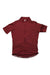 The Rapha Mens Classic Jersey in maroon features short sleeves, a front zipper, high collar, and extended back hem—an iconic cycling top shown laid flat on a white background.