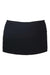 The REI Savanna Trail Skirt is a plain black mini skirt featuring a comfortable waistband, displayed flat on a white background.