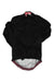 The Womens Souplesse Jacket is a long-sleeve black Rapha cycling jacket for women, featuring a high collar, front zipper, white mesh lining at the hem, and pink and black striped elastic trim.