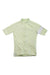 The Rapha Women's Core Jersey is a pale green, breathable cycling jersey with short sleeves, a white band on the right sleeve, and a zipper closure.