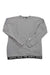 The Womens Heavyweight Thermal Sweater is a light gray long-sleeve crewneck with THE NORTH FACE branding on the black bottom hem, ideal as a women's thermal layer or paired with your favorite North Face sweater fleece for extra warmth.