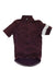 The Rapha Mens Classic Jersey is a short-sleeved, dark purple cycling jersey in premium merino wool, with a full front zipper and a single white stripe on the left sleeve, shown on a white background—ideal for cyclists.