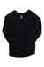 The Mens Formfit Cycling Underlayer is a plain black long-sleeve shirt with a crew neck, shown flat on white. It offers UPF 30+ sun protection, moisture-wicking fabric, and a small white tag with a black logo at the neck. Ideal for cycling.
