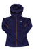 A dark purple THE NORTH FACE WOMENS IMPENDOR GORETEX JACKET with hood, orange zipper, and chest logo is laid flat on a white background.