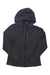 A dark gray REI Womens Casual Full Zip Hoodie with long sleeves, front zipper, and drawstring hood, laid flat on a white background—ideal as versatile outerwear or your everyday zip-up hoodie.