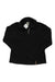 The Classic Fleece Rugby Long Sleeve is a black shirt with a collar and long sleeves, shown flat on a white background. A small tag near the neckline adds detail, making it perfect as an outdoor layer for cool days.