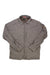 The Rapha Womens Insulated Overshirt is a light brown, long-sleeve, button-up shirt with a collar. It’s shown laid flat on a white background, and the fabric appears slightly wrinkled.