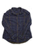 The TOAD & CO Womens Cairn Duofold Shirt is a long-sleeve, button-up flannel with a blue and yellow plaid design, collar, and single chest pocket, shown laid flat on a white background.