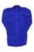 A Pro Team Long Sleeve Aero Jersey in royal blue, featuring a full front zipper and aerodynamic design, is laid flat on a white background.