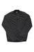 The Rapha Mens Long Sleeve Core Jersey is a black zip-up cycling top with a round neckline and minimalist design, shown laid flat on white. It offers moisture-wicking comfort and features no visible logos or patterns.
