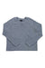 The Womens Long-Sleeved Organic Cotton Spring Sweater by Patagonia, featuring a light gray color and crew neck, is shown laid flat on a white background.