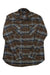 The Pendleton Men's Burnside Flannel Shirt is a cotton, long-sleeve button-up with a brown, blue, and white plaid pattern and two chest pockets—rugged yet comfortable for any season.