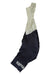 A pair of dark Rapha Mens Pro Team Bib Shorts II - Long with light straps and a dual-density chamois. "RAPHA" is printed in white on one leg. The background is white.