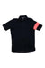 The Rapha Womens Classic Flyweight Jersey is a lightweight black cycling jersey for women, featuring short sleeves, a front zipper, and a distinctive pink band on the left sleeve for style and comfort on every ride.