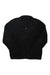The Mens Dunraven Sherpa Full Zip Sweatshirt is a black fleece jacket with a front zipper, long sleeves, and high collar, displayed flat on a white background for clear viewing.