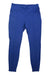 The Toad & Co Womens Timehop Light Tight is a pair of royal blue, high-waisted athletic leggings with moisture-wicking, light tight stretch, shown on a white background.