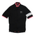 Men's Rapha super lightweight cycling jersey, black with pink collar and white side stripe