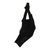 Black thermal bib shorts with small chest logo and RAPHA lettering on leg.