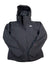 A black Boundary Triclimate Jacket by The North Face is laid flat, with long sleeves, a zippered front, and the logo on the left chest. It features a waterproof breathable shell for protection in any weather.