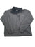 A gray Columbia Ascender Softshell Jacket with zipper front, chest pocket, elastic cuffs, and stand collar is shown flat on a white background. This men's jacket is wind- and water-resistant for versatile use.