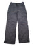 Men's Snow Gun Pants—black, waterproof winter pants with synthetic insulation, side and cargo pockets, adjustable waist, and reinforced knees—laid flat on a white background.