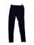 A pair of Momento 7/8 Legging in black, featuring a comfortable mid-rise waistband, is laid flat on a white background.