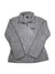 Los Gatos fleece jacket with full zip and stand collar, gray, long sleeves