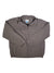 A gray Men's Softshell Jacket by Columbia featuring a collar, long sleeves, elastic cuffs and hem, cinched waist, and zippered pockets is shown laid flat on a white background.