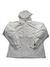 The Cougar Flats Jacket is a white, lightweight jacket with a front zipper, long sleeves, and elastic cuffs, shown flat on a white background—ideal as a stylish hiking jacket.