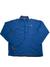 The North Face Apex Flight Series Half Zip is a blue long-sleeve jacket with a chest pocket, gray interior trim, quarter-zip front, and the logo on the left chest.