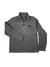 The North Face Gordon Lyons 1/4 Zip Fleece is a men’s heavyweight, sweater-knit quarter-zip pullover in gray, made from recycled polyester with light gray seam accents, a zippered chest pocket, and logo on the left chest.