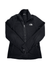 The Classic Full Zip Fleece is a black jacket with two front pockets and a logo on the left chest, shown laid flat on a white background—ideal for layering and extra warmth.