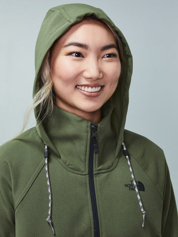 The north face women's tekno sales full zip hoodie