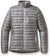 The Women's Ultralight Down Jacket is a silver, quilted jacket with horizontal stitching, stand-up collar, full front zipper, and zippered pockets. It offers maximum warmth while staying stylish and easy to wear.