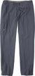 The Women's Yuma Pants are gray, lightweight, feature a right cargo pocket, elastic ankle cuffs, and 4-way stretch fabric for comfort.